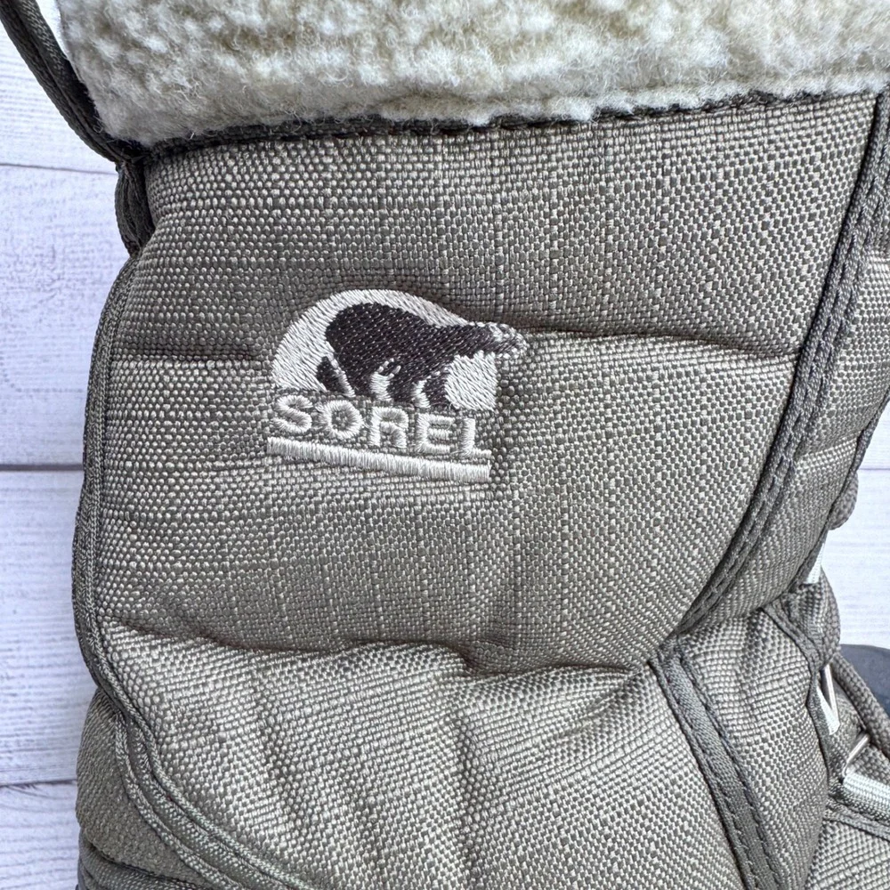 Sorel Cumberland Womens size 7.5‎ Winter Boots Green Black Insulated NL1436-969